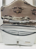 EUC Pouchee Crossbody Purse Silver SO CUTE!