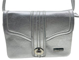 EUC Pouchee Crossbody Purse Silver SO CUTE!