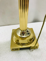 TESTED Brass Base Lamp 28"