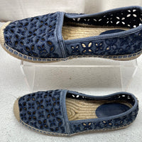 MK Michael Kors Denim Flower Lace Slip On SHOWS WEAR Ladies 6.5