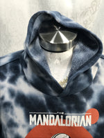 Star Wars The Mandalorian Hoodie Gray & White Tie Dye LT WEAR Ladies XL