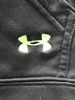 Under Armour Hoodie Black with Lime Green Logo  YOUTH L