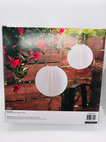 NIB! Better Homes & Gardens Solar Powered 10" Fabric Pendant Lanterns 2 pk