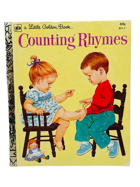 Vintage Book Twelfth Printing 1979 Little Golden Book Counting Rhymes