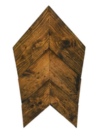 3 pc Wood Chevron Wall Art 20" x 9.5"