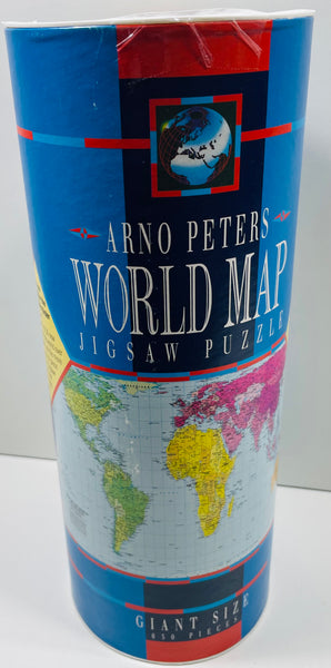 Arno Peters UNCOUNTED World Map Cylinder Puzzle 650 pcs