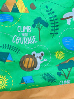 Girl Scouts Canvas Bag Green Koalas CLIMB WITH COURAGE