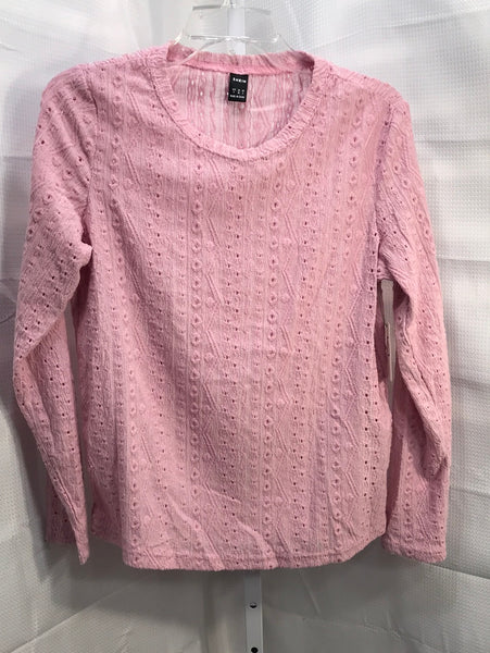 Shein Pink Long Sleeve Ladies Shirt S