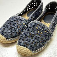 MK Michael Kors Denim Flower Lace Slip On SHOWS WEAR Ladies 6.5