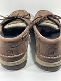 Sperry Leather Boat Shoes Dark Brown Boys 6M LT WEAR