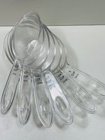 * LT WEAR *  The Pampered Chef 6 PC Measuring Cup Set Clear Plastic