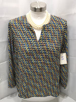 Willi Smith Mulitcolor Pattern Shirt Ladies S