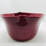 Pubbly(?) Pottery Apple Bowl Red 8"