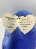 1999 TY Beanie Buddies Collection Teddy Bear 14" CLUBBY II Blue