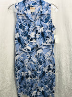 Expressions Dress Blue Hawiian Tank Dress Ladies 8