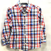 Gymboree Red and Blue Plaid Shirt Boys 3T