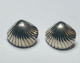 Sterling Silver 925 EARRINGS Post Seashells