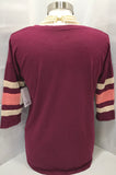 NEW So Burgundy Shirt Ladies XS