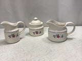 Vintage Pflatzgraff 3pc Sugar/Creamer Set