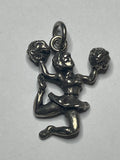 Sterling Silver 925 Necklace Pendant Cheerleader 2