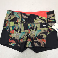 Avia Athletic Shorts Coral, Gray, Green Floral Ladies L