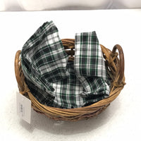 Wicker Basket With Lining