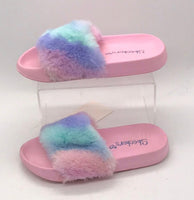 skechers fluffy slides girls 11