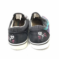 Xhilaration (HAS HOLE/SHOWS WEAR) Skull Canvas Shoes Girls 2.5