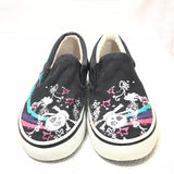 Xhilaration (HAS HOLE/SHOWS WEAR) Skull Canvas Shoes Girls 2.5