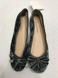 Zigisoho Grey Velvet Flats Ladies 7