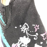 Xhilaration (HAS HOLE/SHOWS WEAR) Skull Canvas Shoes Girls 2.5